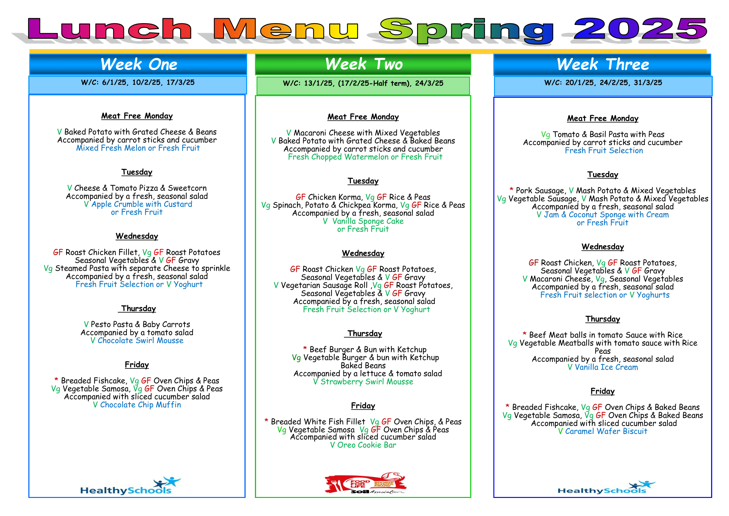 Menu Spring 2025 1